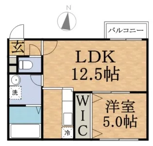 ANGEーROSE(アンジュ・ロゼ)【2階】の間取り