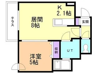 EーHORIZON北円山(北4西22)【201号室】の間取り