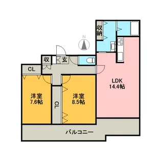 FORTUNA【5階】の間取り