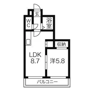 プレサント南5西9【301号室】の間取り