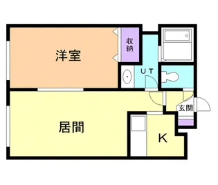 ルネッサンス円山くりの木【2階】の間取り