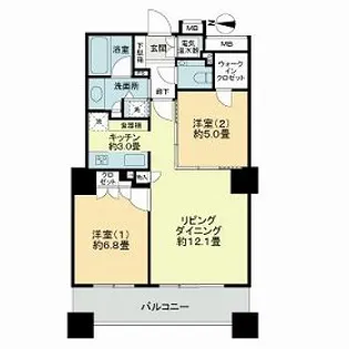 ザ・サッポロレジデンス【0703号室】の間取り