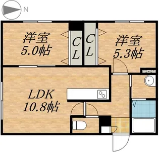 ビンゴ1ST【2階】の間取り