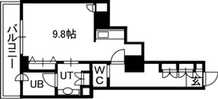 PRIME URBAN札幌 RIVER FRONT【00311号室】の間取り