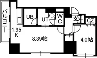 PRIME URBAN大通東【00505号室】の間取り