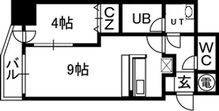 アルファタワー札幌南4条【00801号室】の間取り