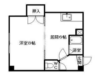 メゾンエスポアール【00110号室】の間取り