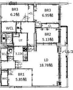 MARUYAMAーCITY.STELLA【4階】の間取り