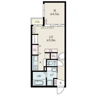 ツヴァイトロジック【2階】の間取り