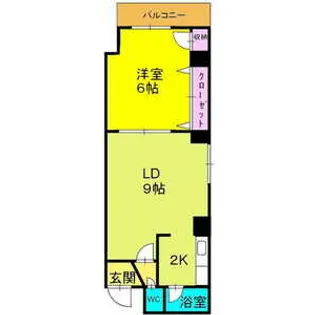 スタジオ108裏参道【206号室】の間取り