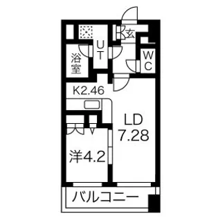 レガーロ美術館通【402号室】の間取り