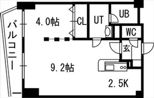 グランカーサ永山公園通 WEST【00702号室】の間取り