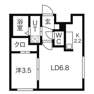 リベルタ桑園【3階】の間取り