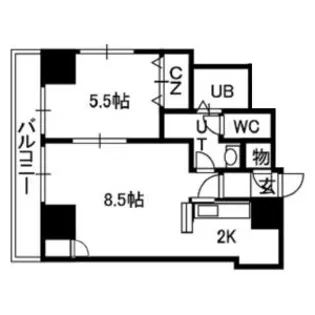 セントポーリアカルーア【0407号室】の間取り