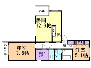 MーSELECTION.STELLAⅡ【4階】の間取り