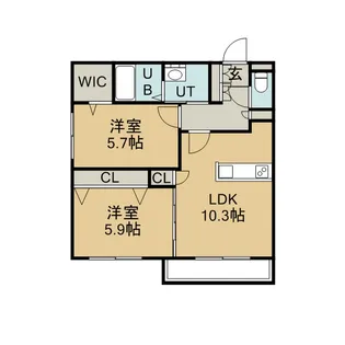 南円山621【2階】の間取り