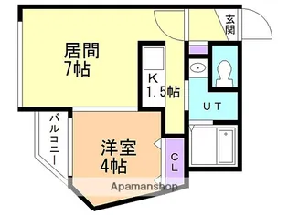 ラフィーネ南円山【3階】の間取り