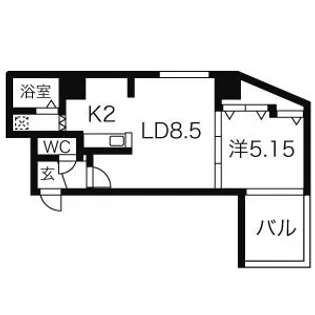 パークヒルズU・D・A【701号室】の間取り
