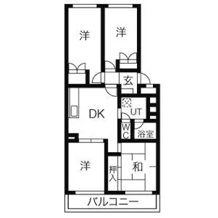 エスポアール南円山 Cー3号棟【301号室】の間取り