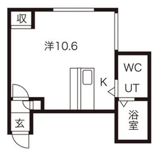 エスコートHSK【103号室】の間取り