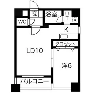 ドエル南円山【8階】の間取り