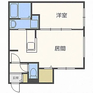 ラヴェーラ裏参道【204号室】の間取り