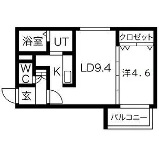 アルセンN26【1階】の間取り