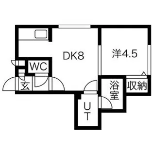 1LDKの間取り画像