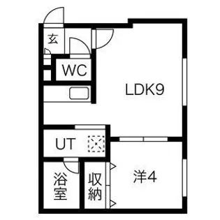 EVERGREEN KIKUSUI【1階】の間取り