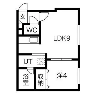 EVERGREEN KIKUSUI【1階】の間取り