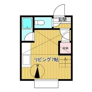 ハーモニー南7条【205号室】の間取り