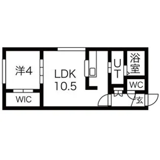 Luminous平岸【3階】の間取り