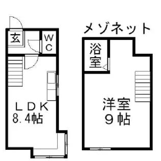 ソニア円山【101号室】の間取り