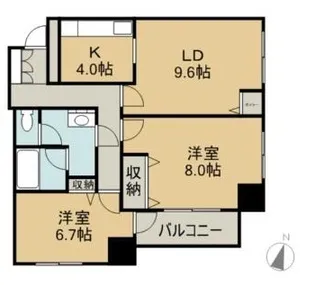 チュリス北3条【301号室】の間取り