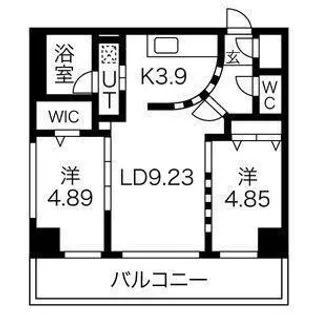コローレ知事公館前【5階】の間取り