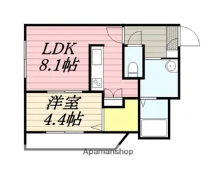 ノースプレミア大通北【10階】の間取り