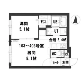 GALO【3階】の間取り