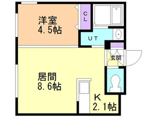 speranza KITAMARUYAMA(スペランツァ北円【1階】の間取り