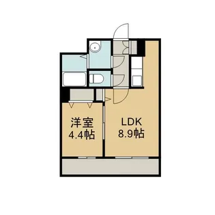 レジディア札幌駅前【9階】の間取り