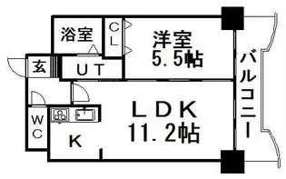 ティアラ資生館【9階】の間取り