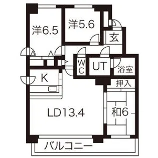 MANSION KURODA山鼻19条【3階】の間取り