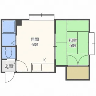 クリーンライフ南円山【206号室】の間取り