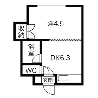 グリーンパーク宮の森【302号室】の間取り