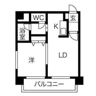 MYプラザ円山公園II【701号室】の間取り