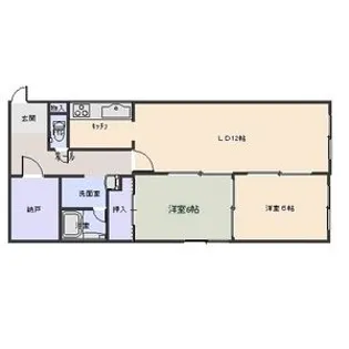 リバーパーク中島公園【405号室】の間取り