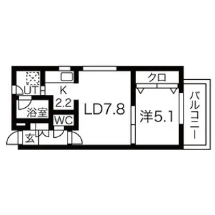 サニーウィンド【3階】の間取り