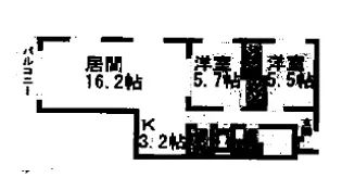 AKR北円山【0101号室】の間取り