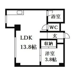 パレスマンション【4階】の間取り