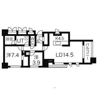 プライムメゾン大通公園【1106号室】の間取り