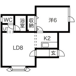 ドエル元町【1階】の間取り